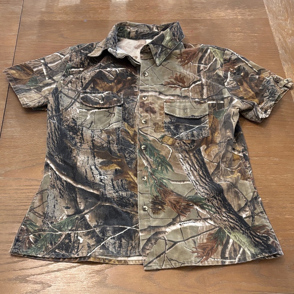 Women's Camouflage Short Sleeve Blouse